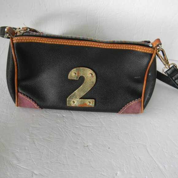 Dooney & Bourke BLACK Y2K  Vintage Charm Alphabet Mini Duffle Bag SHOULDER - Picture 9 of 13